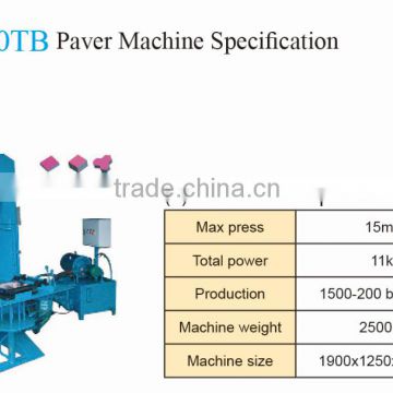 DY-150TB Manual interlocking brick machine price,paver brick making machine                        
                                                Quality Choice