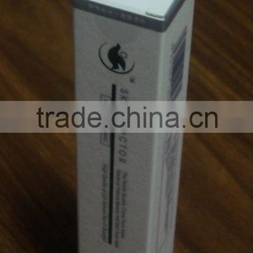 white cardboard logo printed paper box for cosmetic package
