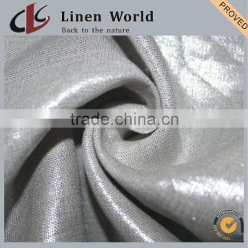 2008 9*9 44*43 53/54" Silver Foil Linen Fabric