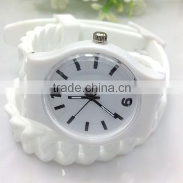 long strap geneva silicone watch for women