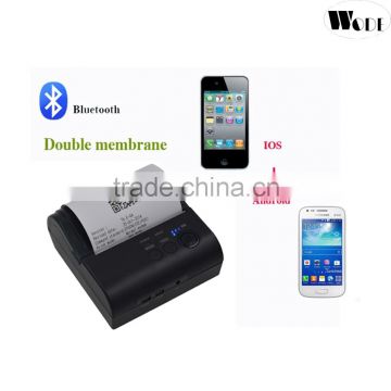 80mm mini mobile bluetooth receipt printer portable thermal printer for Android and IOS