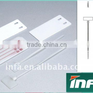 pvc rfid cable tie tags/ nylon 66 marker tag/plastic cable tag