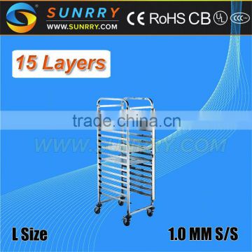 Stainless Steel Kitchen Trolley/Types Of Service Trolley/Aluminum Trolley (SY-TR15B SUNRRY)