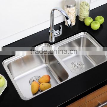 Good Quality Factory pirce Stainless Steel double Bowl Drop In kitchen Sinks
