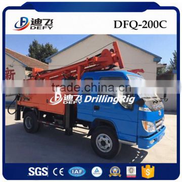 200m Dfq-200c China New Best Truck Mounted Used Bore Water Well Drillig Machine Price with Air Compressor
