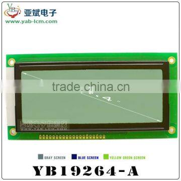 192x64 Dot matrix LCD module display,(130.0*62.0*12.5mm) lcd 19264