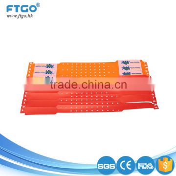 custom design one time use pvc material event party wrist band