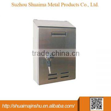 Hot sale custom wall mounted office stainless steel mail box