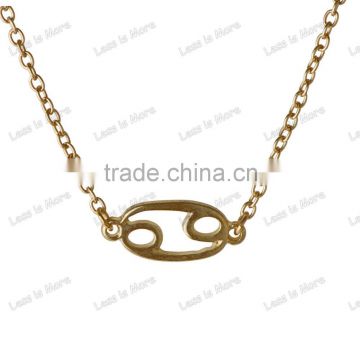 astrology gold pendants necklace Zodiac - Cancer