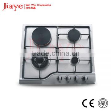 stainless steel panel 4 burner electric and gas hob JY-ES4004