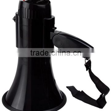 talk and siren switch megaphone with sliding volume control+folding handle+nice carry strap