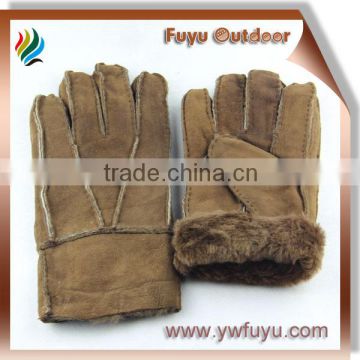 brown black goatskin glove