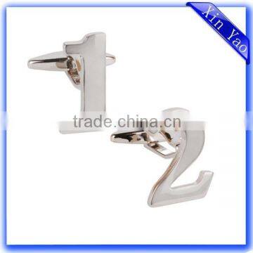 Factory stamping brass custom design fashion cufflink