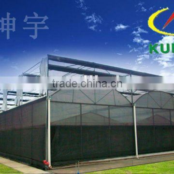 Standard Intelligent film multi-span greenhouse with outside shading net system