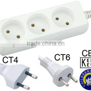 Holland Extension Socket 3 way outlets with KEMA CE approved