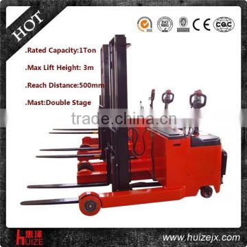 Supply OEM Factory Capacity 1 Ton Height 3000mm Electric Reach Truck Stacker