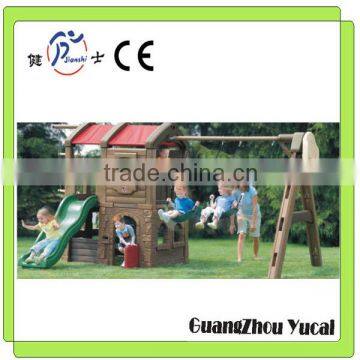 Outdoor garden swing check valve and slide