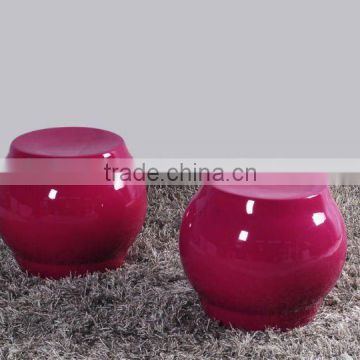 AM-R007 fiberglass in rose red living room chair in modern design