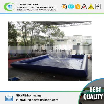 Large Outerside Metal Frame PVC Inflatable Swimming Pools , Durable and Portable