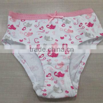 Print Kitty Cotton Children Underwear