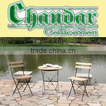 Iron table and chair outdoor furniture