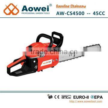 agricultural tools 1.8kw gasoline chainsaw 18 inch oregon chain-yd45 chain saw spare parts