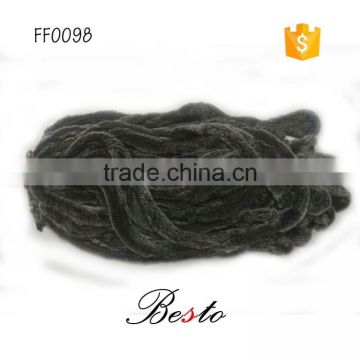 Cheap wholesale in stock DIY handmade feathers trim for making scarf/sweaters