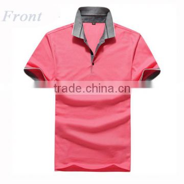 Polyester short sleeve dry fit golf shirt for men