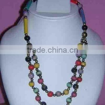 Multi colored Bead Necklace