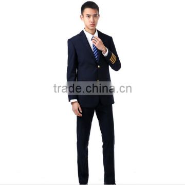 Hot sale factory price wool fabric handsome pilot airline Uniform wholsale