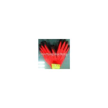 13Gauge Red PU Coated Glove Jonnyma Seamless Lined Dip with 5 Level PU Cut-resistance