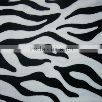 zebras printed coral fleece fabric for blanket
