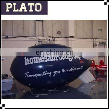 Commercial Deep Blue Inflatable airship, advertising inflatable blimp for sale