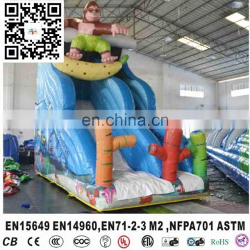 New gaint monkey inflatable slide water slide for kids