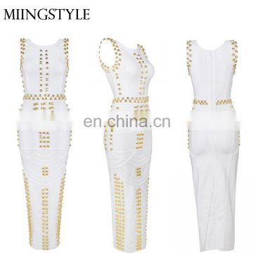 2016 Latest design sexy women dresses fashion Guzangzhou factory wholesale maxi long bodycon dress bandage