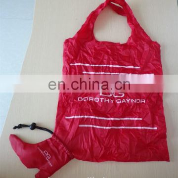 Promotional customized shaped foldable polyester bag