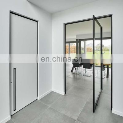 New Design Best Price Front Steel Glass External Modern Entry Pivot Door