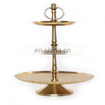 3 tier gold plated cake stand