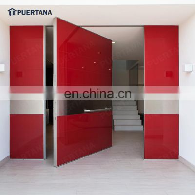 America Custom Modern Design Good Quality Exterior Stainless Steel Entry Pivot Door Entrance With Frames