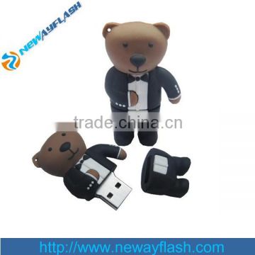 Wedding gifts bear shape usb flash drive 8gb 3.0