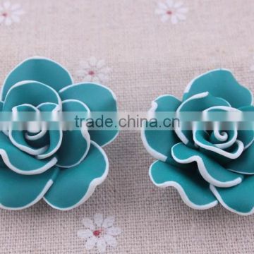 Halloween all kinds of beads!! Clay flower beads in bulk !loose rose flower clay beads for DIY fashion jewelrys!! Cheapest!!