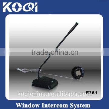 Durable Window Dual-way Intercom System E361 for Bank, ticket center, office, hospital