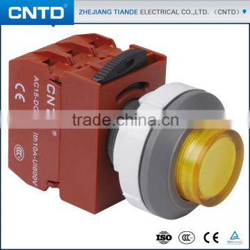 CNTD Goods for Export Convex Head with Lamp 30mm Diameter illuminated Push Button Switches(C3PIH)