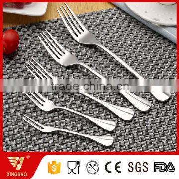 Mirror Polish Stainless Silver Cutlery Fork for Modern Kitchen