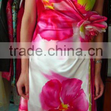 fashion lady silk dress