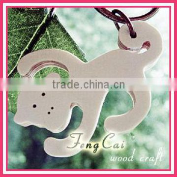 Wooden lovely animal key chain( wood Art/wood craft in laser-cut & engraving)