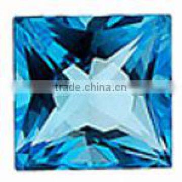 Sky Blue Topaz princess sq. cut