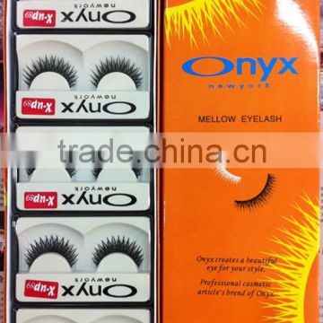 new 3D hand made synthetic strip false eyelashes extension #ONXY
