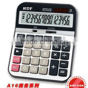 16 digits name brand lcd display calculator A16