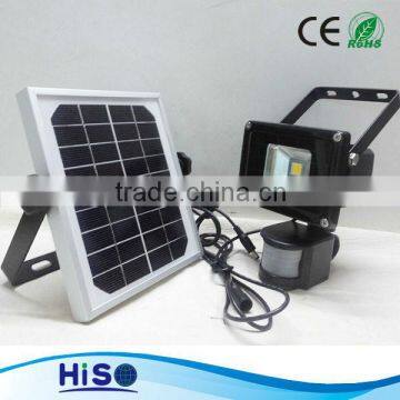 new products 2015 technology solar sensor flood light 10w